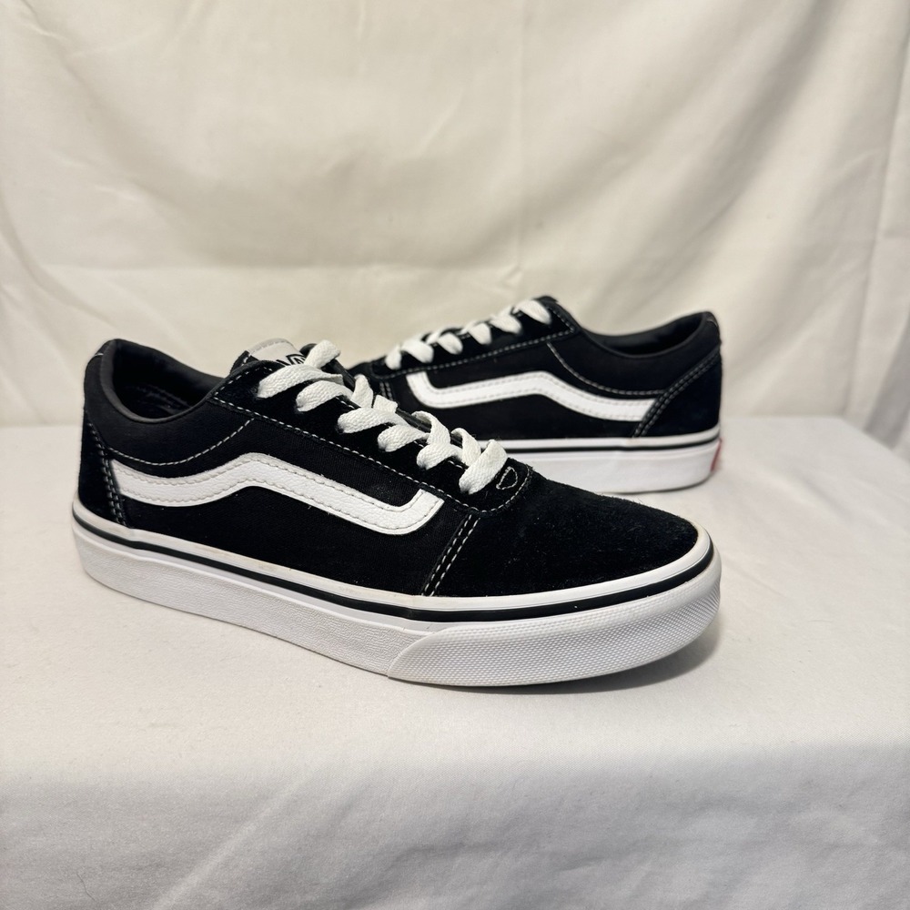Vans Ward Low-Top Old Skool Sneakers Youth Size 3  Suede Canvas Streetwear‎